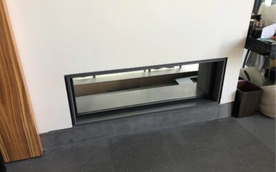 Installation vitre de cheminée ou vitre pour insert à Cannes, Antibes et Nice